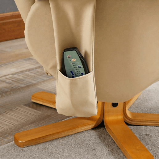 HOMCOM Poltrona Relax Reclinável com Apoio de Pés, 10 Pontos de Massagem, Função Giratória 360°, Comando à Distância, Bolso Lateral, Creme HOMCOM Poltrona Relax Reclinável com Apoio de Pés, 10 Pontos de Massagem, Função Giratória 360°, Comando à Distância, Bolso Lateral, Creme