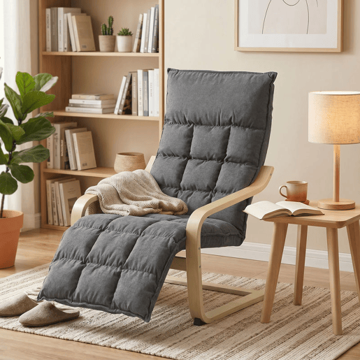 HOMCOM Cadeirão de Sala com Apoio para os Pés, Poltrona Estofada em Linho com Balanço Suave, Encosto Alto, Assento Amplo, Cadeirão de Relaxamento para Quarto, Escritório, Estúdio, Cinzento HOMCOM Cadeirão de Sala com Apoio para os Pés, Poltrona Estofada em Linho com Balanço Suave, Encosto Alto, Assento Amplo, Cadeirão de Relaxamento para Quarto, Escritório, Estúdio, Cinzento