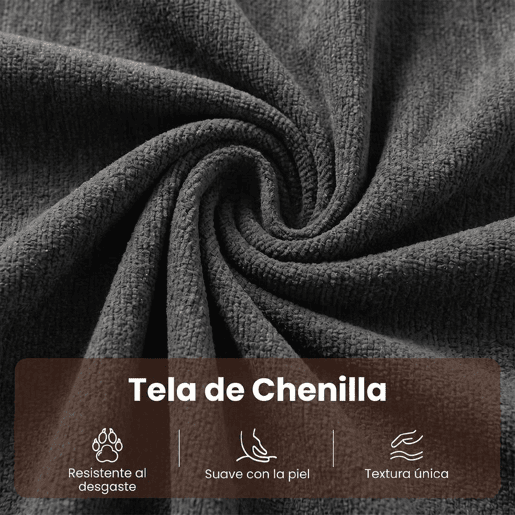 HOMCOM Sofá-cama 2 Lugares 3 em 1, em Chenille, Encosto Ajustável em 5 Posições, Bolsos Laterais, 2 Almofadas, Cinzento HOMCOM Sofá-cama 2 Lugares 3 em 1, em Chenille, Encosto Ajustável em 5 Posições, Bolsos Laterais, 2 Almofadas, Cinzento