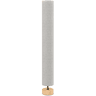 HOMCOM Candeeiro de Pé Moderno para Sala e Quarto, 2 Casquilhos E27 Máx. 40 W, Abat-Jour em Linho, Estrutura Metálica, 15x15x120 cm, Cinzento