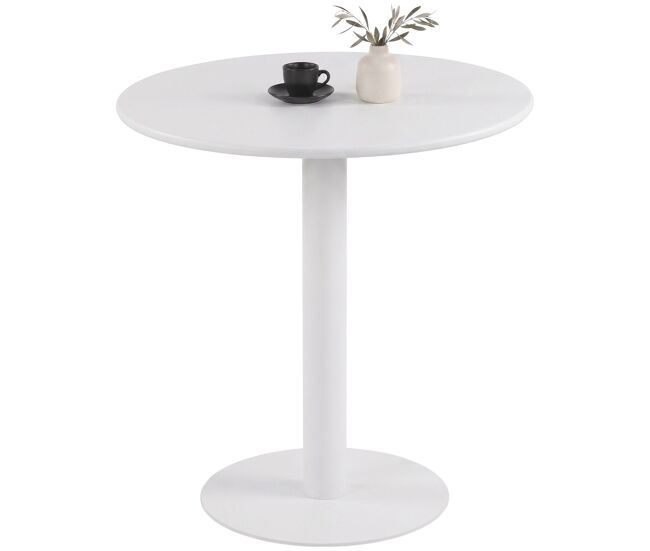 Mesa de bistró Jarla Madera Blanco Ø 70 cm