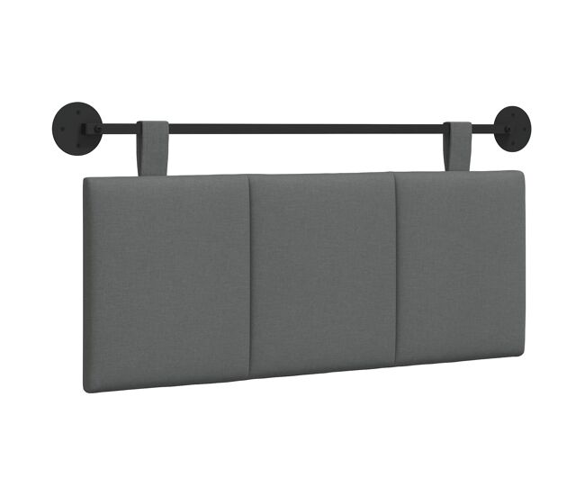 Cabecero - mueble cabecero colgante gris oscuro tela