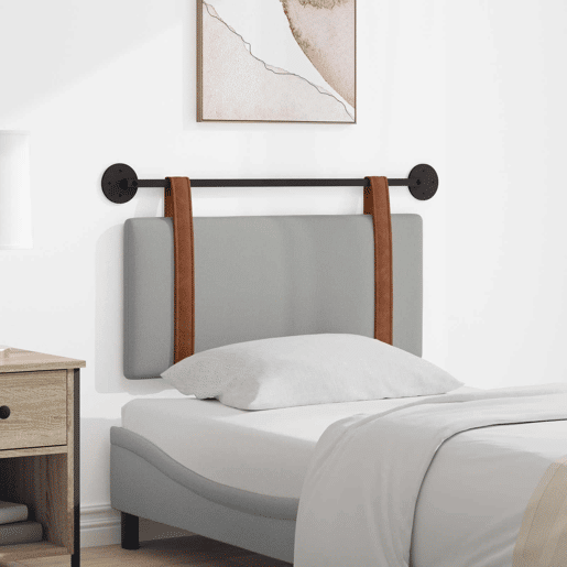 Cabeceira de cama suspensa Cinza Nuvem PU Antigo