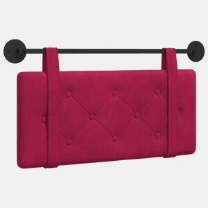 Cabeceira de cama suspensa Vinho Vermelho Veludo