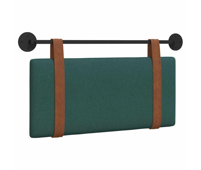 Cabecero - mueble cabecero colgante verde oscuro pu antiguo