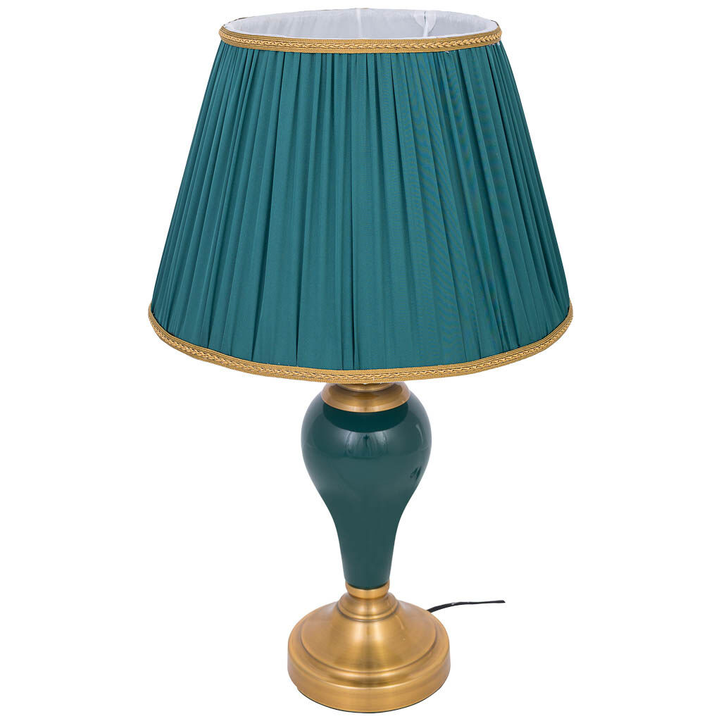 Lámpara de mesa de cerámica azul d33x57h cm