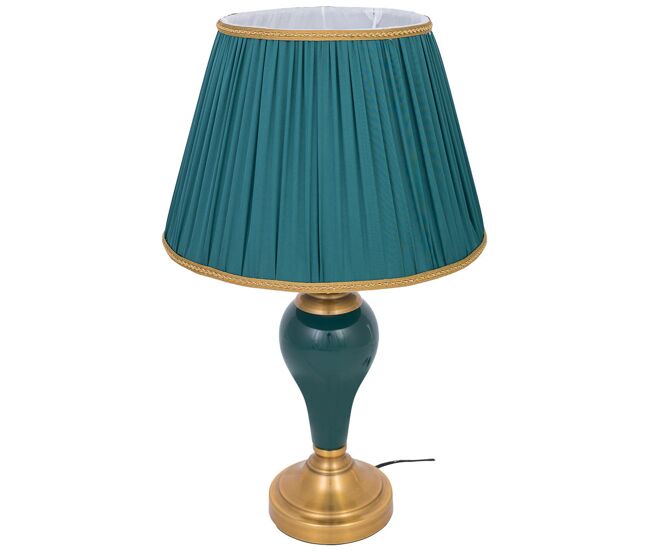 Lámpara de mesa de cerámica azul d33x57h cm