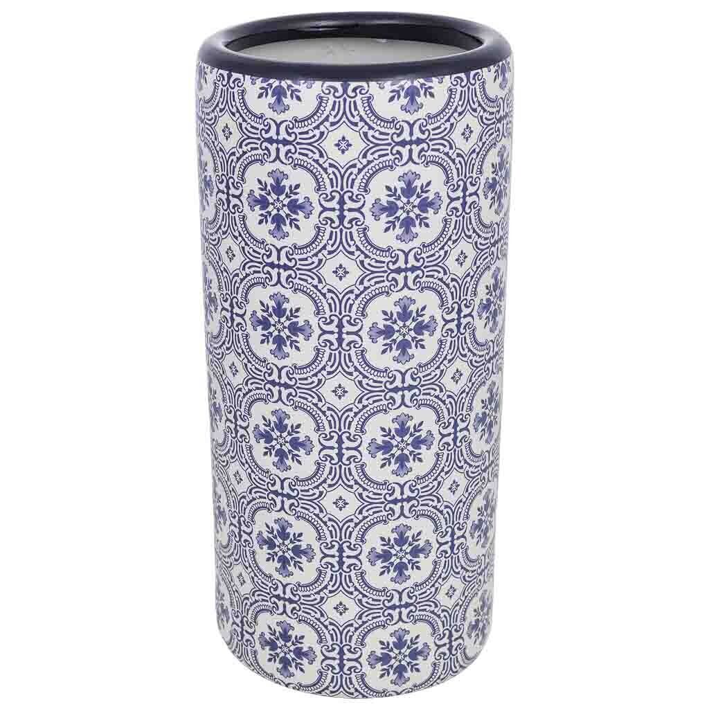 Paragüero de cerámica azul d22x45h cm