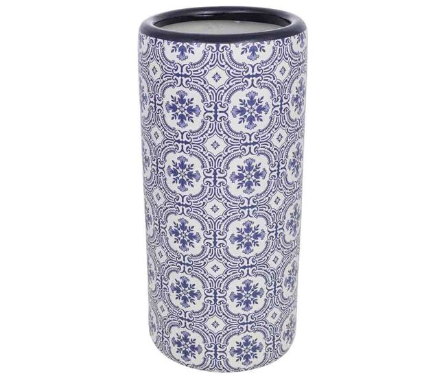 Paragüero de cerámica azul d22x45h cm