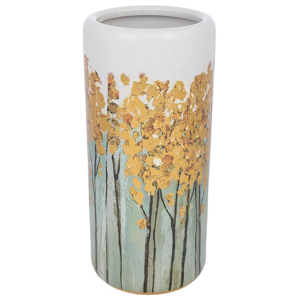 Paragüero de cerámica dorado d22x45h cm