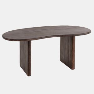 Mesa 180 x 90 x 75 cm madeira maciça de acácia retro Mesa home office sólida em forma
