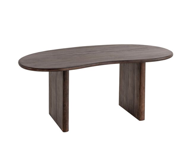Escritorio 180 x 90 x 75 cm madera maciza de acacia retro; escritorio home office sólido con forma