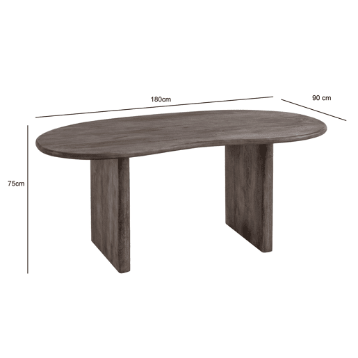 Mesa 180 x 90 x 75 cm madeira maciça de acácia retro Mesa home office sólida em forma Mesa 180 x 90 x 75 cm madeira maciça de acácia retro Mesa home office sólida em forma