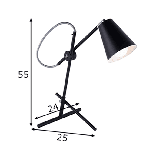 Candeeiro de mesa Arte, preto Candeeiro de mesa Arte, preto