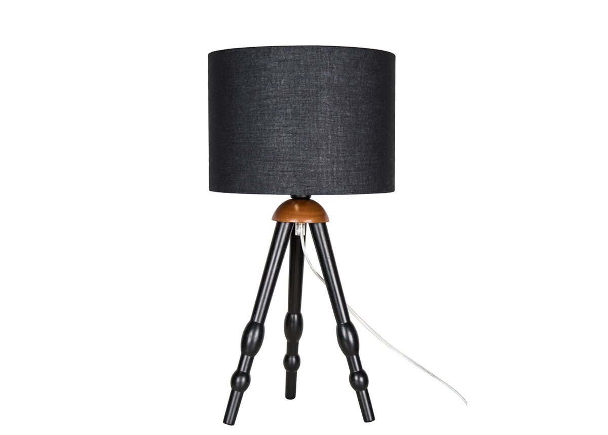 Lįmpara de mesa anastasia, negra