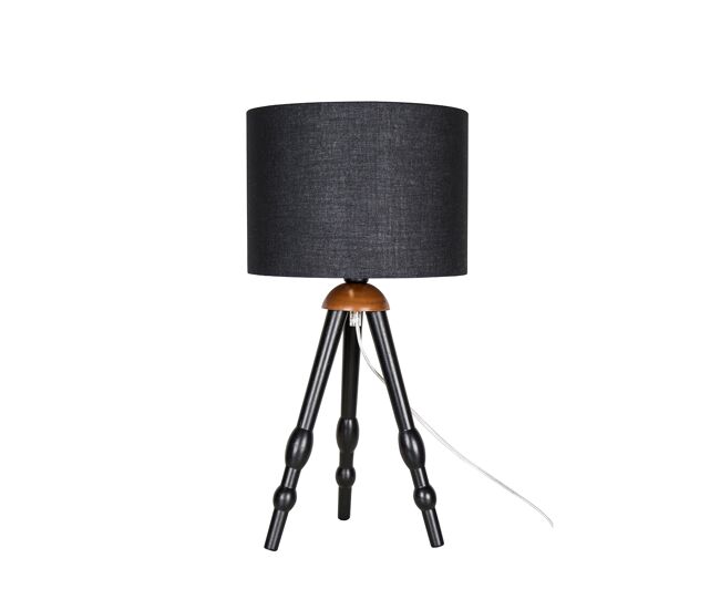 Lįmpara de mesa anastasia, negra