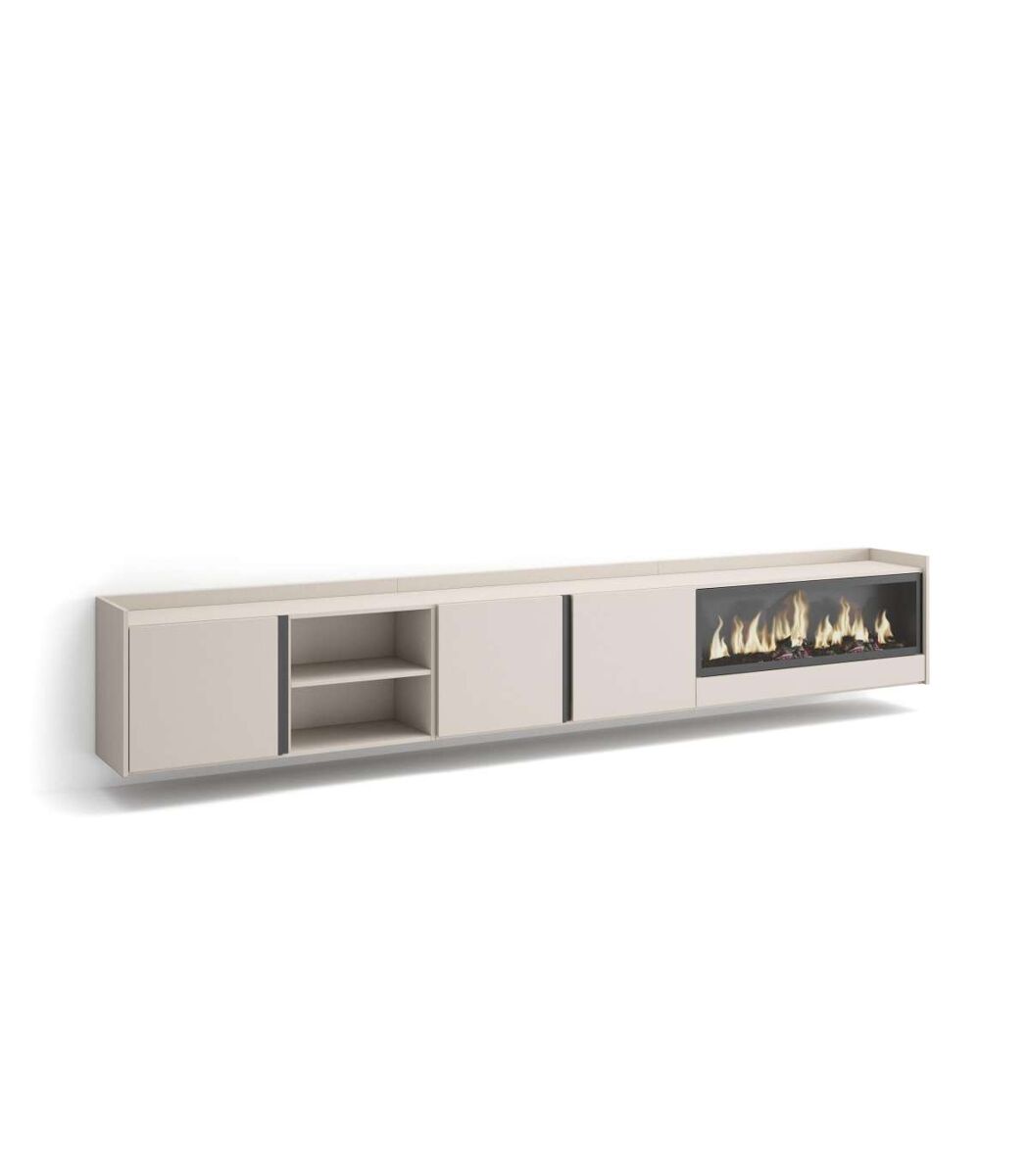 mueble tv benamargosa-02 con chimenea electrica integrada