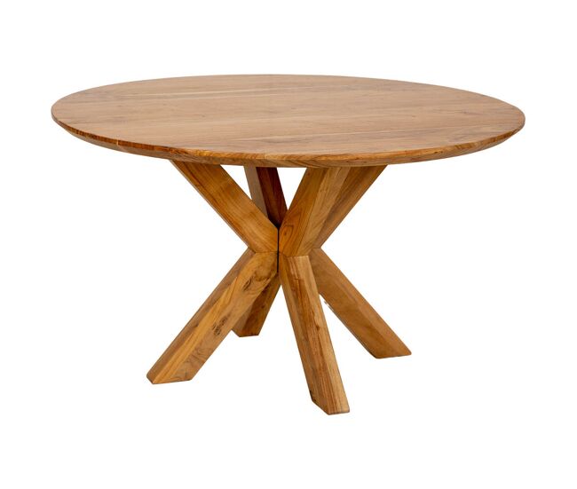Mesa de comedor de madera 130x130