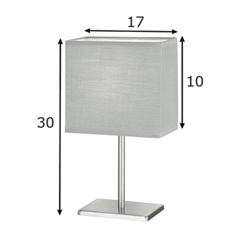 Candeeiro de mesa Kate, cinzento Candeeiro de mesa Kate, cinzento