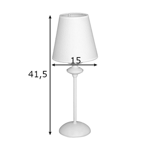 Candeeiro de mesa Rafaello, branco Candeeiro de mesa Rafaello, branco