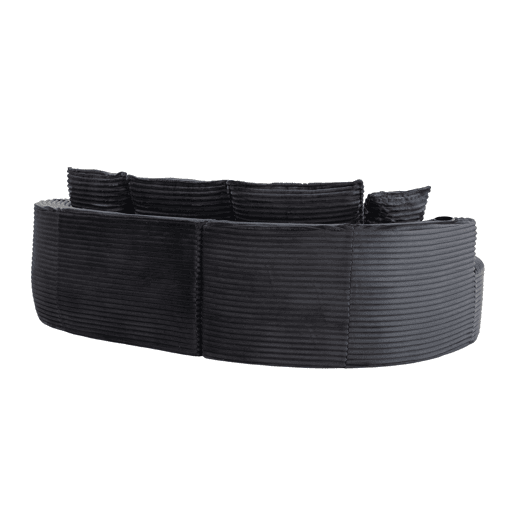 Sofá de 3 lugares - Com porta-copos, bolso de arrumação, alta densidade, almofadas incluídas - Cinza escuro Sofá de 3 lugares - Com porta-copos, bolso de arrumação, alta densidade, almofadas incluídas - Cinza escuro