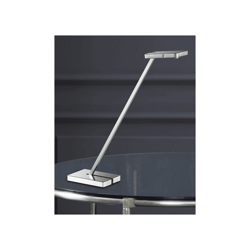 Candeeiro de mesa LED Lincoln, prateado Candeeiro de mesa LED Lincoln, prateado