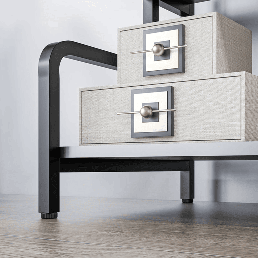 HOMCOM Suporte para Impressora de 3 Níveis, Móvel com Estrutura em Aço e Estante de Arrumação Multiusos para Escritório, Casa ou Escola, 55x40x77 cm, Preto