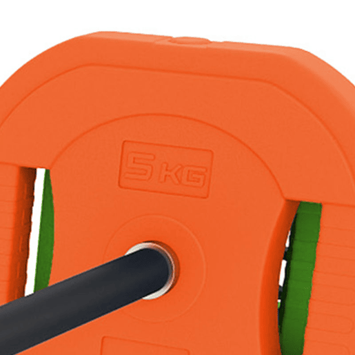SPORTNOW Conjunto de Pesos 20 kg com 6 Discos, Barra Antiderrapante e Clips, para Treino em Casa SPORTNOW Conjunto de Pesos 20 kg com 6 Discos, Barra Antiderrapante e Clips, para Treino em Casa