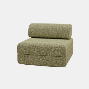 Poltrona conversível em tweed verde