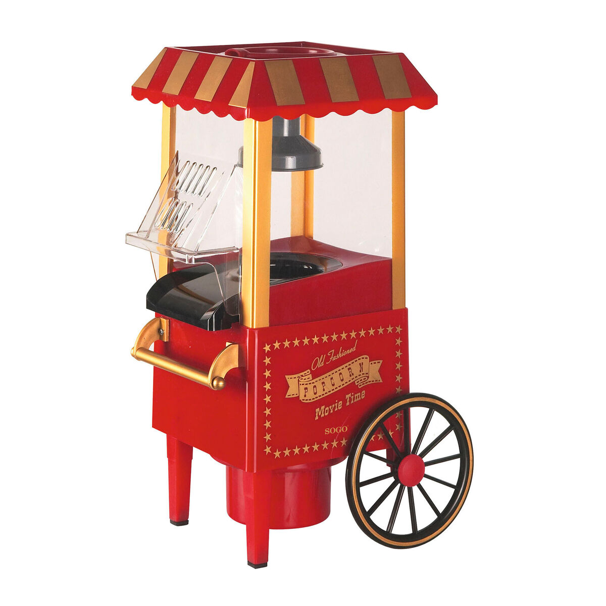Palomitero Sin Aceite Retro Carrito Antiguo - 1200w
