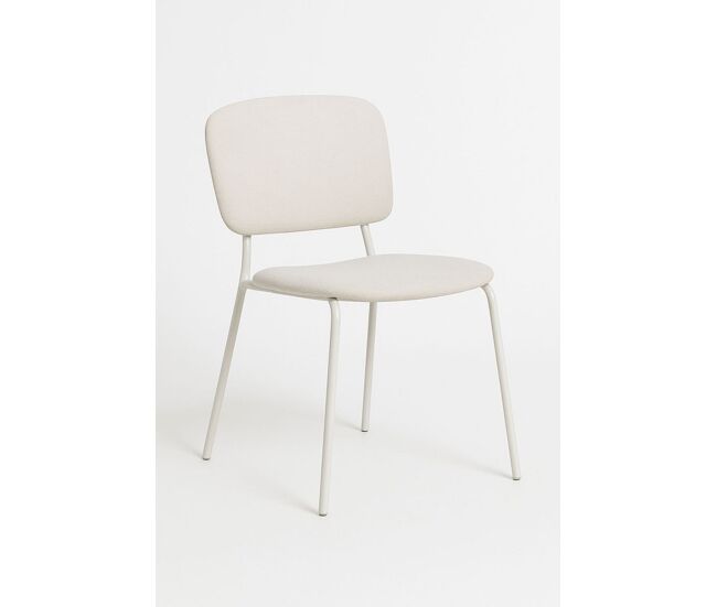 Silla Lunik Tela - Blanco