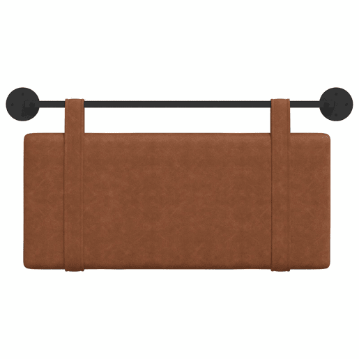 Cabeceira de cama suspensa Castanho PU Antigo Cabeceira de cama suspensa Castanho PU Antigo