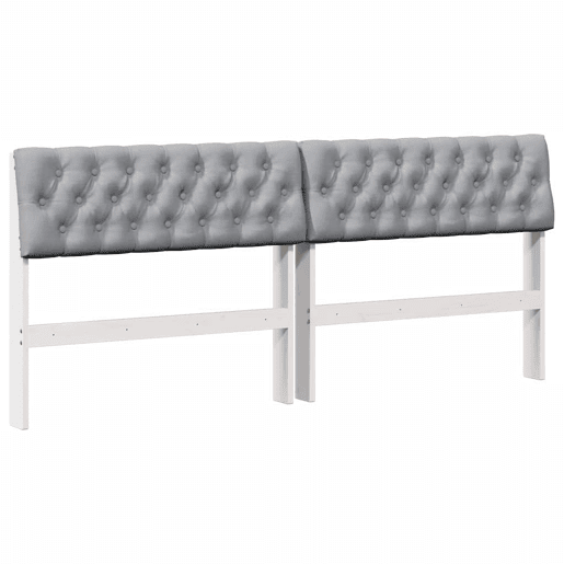 Cabeceira para cama de casal moderna estofada Cinzento-claro 180 cm Cabeceira para cama de casal moderna estofada Cinzento-claro 180 cm