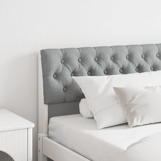 Cabeceira para cama de casal moderna estofada Cinzento-claro 180 cm Cabeceira para cama de casal moderna estofada Cinzento-claro 180 cm