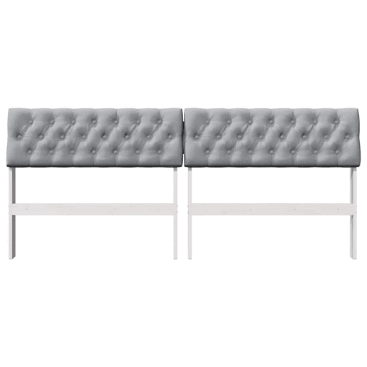 Cabeceira para cama de casal moderna estofada Cinzento-claro 180 cm Cabeceira para cama de casal moderna estofada Cinzento-claro 180 cm