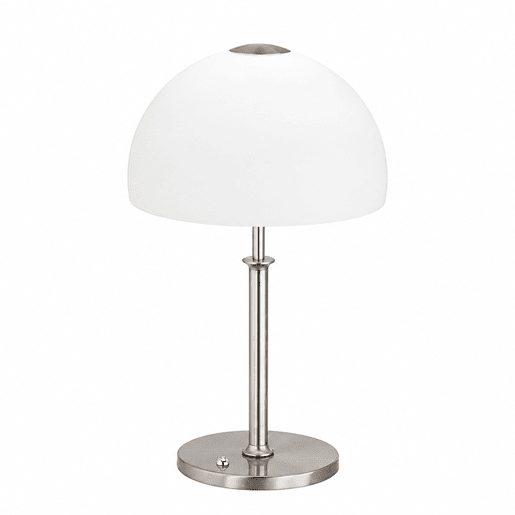 Candeeiro de mesa LED Avignon, níquelcromado