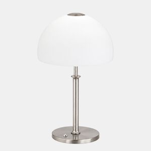Candeeiro de mesa LED Avignon, níquelcromado