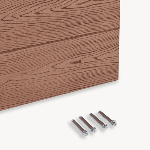 Cerca de jardim Segovia WPC Proteção elemento inclinado 180 x 96 cm Castanho neu.holz Cerca de jardim Segovia WPC Proteção elemento inclinado 180 x 96 cm Castanho neu.holz