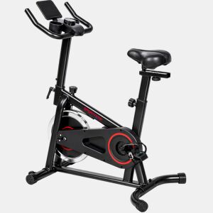 SPORTNOW Bicicleta Estática para Casa com Bluetooth, Resistência Ajustável, Ecrã LCD, Volante de Inércia de 6 kg, Assento e Guiador Ajustáveis, Suporte para Telemóvel e Porta-garrafas