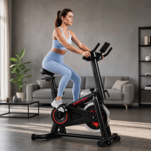 SPORTNOW Bicicleta Estática para Casa com Bluetooth, Resistência Ajustável, Ecrã LCD, Volante de Inércia de 6 kg, Assento e Guiador Ajustáveis, Suporte para Telemóvel e Porta-garrafas SPORTNOW Bicicleta Estática para Casa com Bluetooth, Resistência Ajustável, Ecrã LCD, Volante de Inércia de 6 kg, Assento e Guiador Ajustáveis, Suporte para Telemóvel e Porta-garrafas