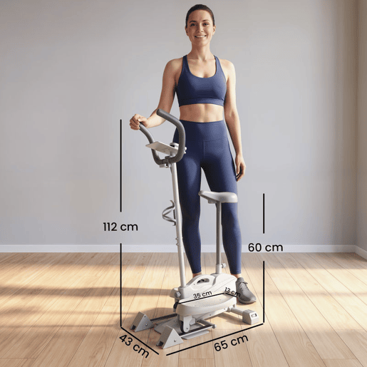 SPORTNOW Bicicleta Elíptica 3 em 1 para Casa com Assento, Silenciosa e Compacta, Compatível com Kinomap e Zwift, Resistência Magnética Ajustável, Ecrã LCD, 120 kg SPORTNOW Bicicleta Elíptica 3 em 1 para Casa com Assento, Silenciosa e Compacta, Compatível com Kinomap e Zwift, Resistência Magnética Ajustável, Ecrã LCD, 120 kg
