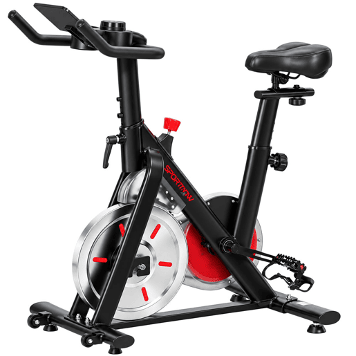 SPORTNOW Bicicleta Estática com Bluetooth, Resistência Magnética, Ecrã LCD, Volante de Inércia, Selim e Guiador Ajustáveis SPORTNOW Bicicleta Estática com Bluetooth, Resistência Magnética, Ecrã LCD, Volante de Inércia, Selim e Guiador Ajustáveis