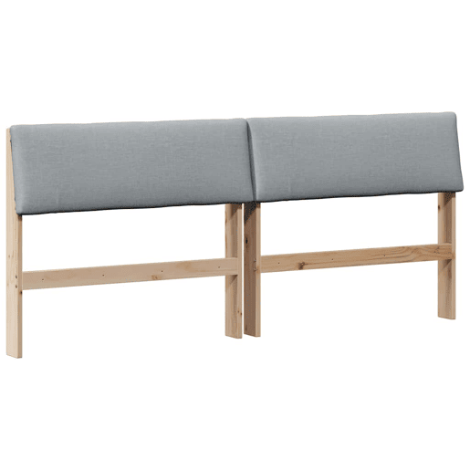 Cabeceira para cama de casal moderna estofada Cinzento-claro 180 cm Cabeceira para cama de casal moderna estofada Cinzento-claro 180 cm