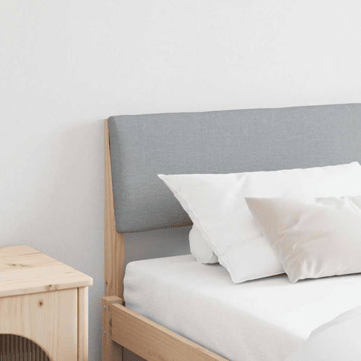 Cabeceira para cama de casal moderna estofada Cinzento-claro 180 cm Cabeceira para cama de casal moderna estofada Cinzento-claro 180 cm