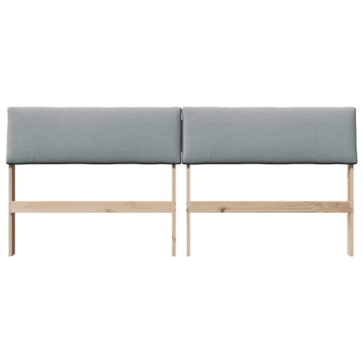 Cabeceira para cama de casal moderna estofada Cinzento-claro 180 cm Cabeceira para cama de casal moderna estofada Cinzento-claro 180 cm