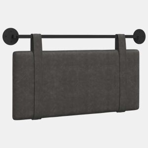 Cabeceira de cama suspensa Preto PU Antigo