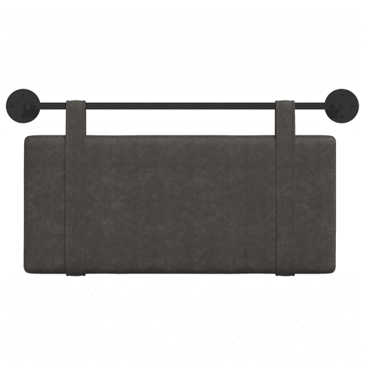 Cabeceira de cama suspensa Preto PU Antigo