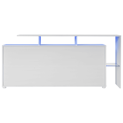 Cómoda 160×35×70 - Móvel de sala com LED, aparador, móvel para TV - Branco Cómoda 160×35×70 - Móvel de sala com LED, aparador, móvel para TV - Branco