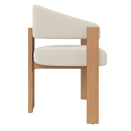Cadeira de jantar ergonómica (2 unidades) u2013 estofada, pés de ferro resistentes, design em madeira u2013 Bege, Natural Cadeira de jantar ergonómica (2 unidades) u2013 estofada, pés de ferro resistentes, design em madeira u2013 Bege, Natural