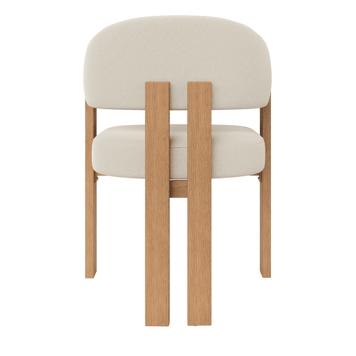 Cadeira de jantar ergonómica (2 unidades) u2013 estofada, pés de ferro resistentes, design em madeira u2013 Bege, Natural Cadeira de jantar ergonómica (2 unidades) u2013 estofada, pés de ferro resistentes, design em madeira u2013 Bege, Natural